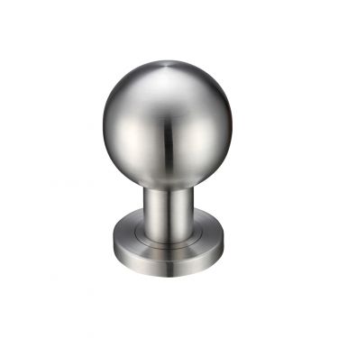 Click Here To Enlarge This Photo Of ZPS200SS - Zoo Hardware Ball Mortice Knobs &lpar;Unsprung&rpar; 50mm rose dia Satin Stainless Steel