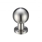 ZPS200SS - Zoo Hardware Ball Mortice Knobs &lpar;Unsprung&rpar; 50mm rose dia Satin Stainless Steel