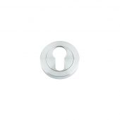 ZPZ001SC - Zoo Hardware Stanza Euro Profile Escutcheon &lpar;50mm dia&rpar; Satin Chrome &lpar;Designer Range&rpar;