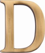 C1565 2 D-AT Heritage Brass Alphabet D Pin Fix 51mm &lpar;2"&rpar; Antique Brass Finish