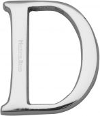 C1565 2 D-PC Heritage Brass Alphabet D Pin Fix 51mm &lpar;2"&rpar; Polished Chrome Finish