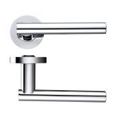 ZPZ090CP - Zoo Hardware Stanza 'Lucca' Lever Handles on Round Screw on Rose - Polished Chrome &lpar;Designer Range&rpar;