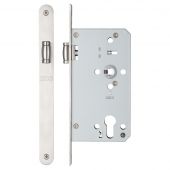 ZRD0060LRSS - Zoo Hardware Roller Din Latch - 60mm Backset &lpar;Radius&rpar; Satin Stainless Steel