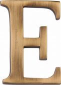 C1565 2 E-AT Heritage Brass Alphabet E Pin Fix 51mm &lpar;2"&rpar; Antique Brass Finish