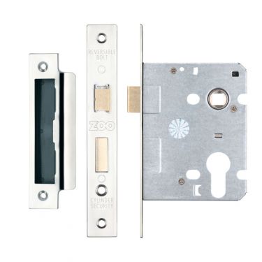 Click Here To Enlarge This Photo Of ZSC76EPPS - Zoo Hardware Euro Profile Sashlock 76mm &lpar;57mm Backset&rpar; Polished Stainless