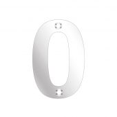 ZSN00APS - Zoo Hardware Numeral &lpar;No 0&rpar; 75mm Polished Stainless