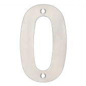 ZSN00BSS - Zoo Hardware Numeral &lpar;No 0&rpar; 102mm Satin Stainless Steel