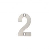 ZSN02SS - Zoo Hardware Numeral &lpar;No 2&rpar; 50mm Satin Stainless Steel