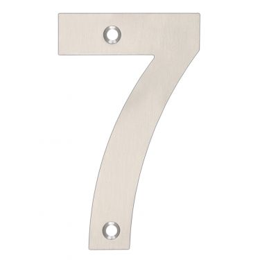 Click Here To Enlarge This Photo Of ZSN07BSS - Zoo Hardware Numeral &lpar;No 7&rpar; 102mm Satin Stainless Steel