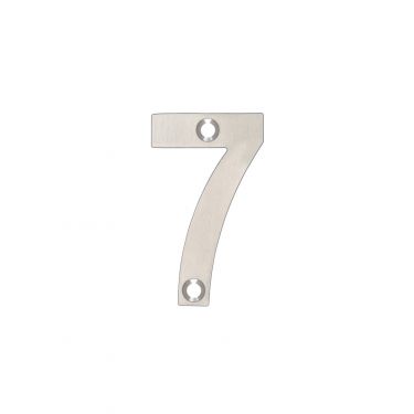 Click Here To Enlarge This Photo Of ZSN07SS - Zoo Hardware Numeral &lpar;No 7&rpar; 50mm Satin Stainless Steel
