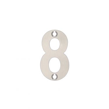 Click Here To Enlarge This Photo Of ZSN08SS - Zoo Hardware Numeral &lpar;No 8&rpar; 50mm Satin Stainless Steel