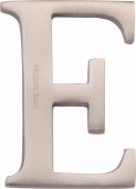 C1565 2 E-SN Heritage Brass Alphabet E Pin Fix 51mm &lpar;2"&rpar; Satin Nickel Finish