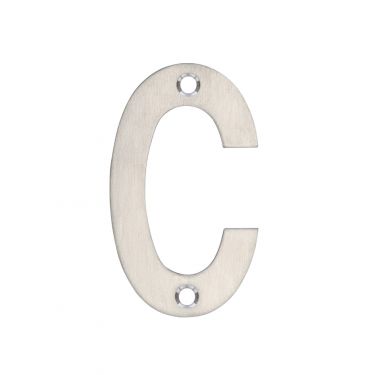 Click Here To Enlarge This Photo Of ZSNCSS75 - Zoo Hardware Letter &lpar;C&rpar; 75mm Satin Stainless Steel