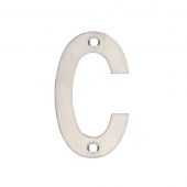 ZSNCSS75 - Zoo Hardware Letter &lpar;C&rpar; 75mm Satin Stainless Steel