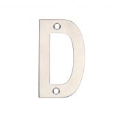 ZSNDSS75 - Zoo Hardware Letter &lpar;D&rpar; 75mm Satin Stainless Steel