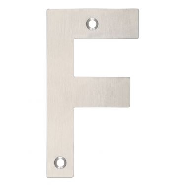 Click Here To Enlarge This Photo Of ZSNFSS - Zoo Hardware Letter &lpar;F&rpar; 102mm Satin Stainless Steel