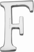 C1565 2 F-PC Heritage Brass Alphabet F Pin Fix 51mm &lpar;2"&rpar; Polished Chrome Finish