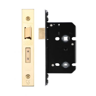 Click Here To Enlarge This Photo Of ZUKB64PVD - Zoo Hardware Architectural Heavy Duty Bathroom Lock 64mm &lpar;45mm backset&rpar; PVD Stainless Brass