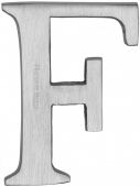 C1565 2 F-SC Heritage Brass Alphabet F Pin Fix 51mm &lpar;2"&rpar; Satin Chrome Finish