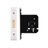 ZUKD376SS - Zoo Hardware Architectural Heavy Duty 3 Lever Deadlock 76mm &lpar;57mm backset&rpar; Satin Stainless Steel