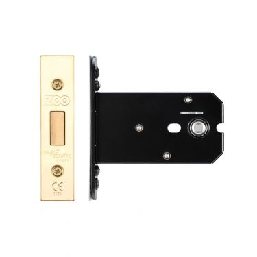 Click Here To Enlarge This Photo Of ZUKFD102PVD - Zoo Hardware Architectural Heavy Duty Flat Dead Bolt 102mm &lpar;82mm backset&rpar; PVD Stainless Brass