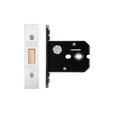 Click Here To Enlarge This Photo Of ZUKFD76SS - Zoo Hardware Architectural Heavy Duty Flat Dead Bolt 76mm &lpar;57mm backset&rpar; Satin Stainless Steel