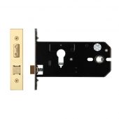 ZUKH152EPPVD - Zoo Hardware Architectural Heavy Duty Horizontal Euro Profile Lock 152mm &lpar;127mm backset&rpar; Polished Brass