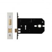 ZUKH3127SS - Zoo Hardware Architectural Heavy Duty 3 Lever Horizontal Lock 127mm &lpar;102mm backset&rpar; Satin Stainless Steel