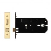 ZUKHB152PVD - Zoo Hardware Architectural Heavy Duty Horizontal Bathroom Lock 152mm &lpar;127mm backset&rpar; Polished Brass