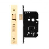 ZUKS364PVD - Zoo Hardware Architectural Heavy Duty 3 Lever Sashlock 64mm &lpar;45mm backset&rpar; PVD Stainless Brass