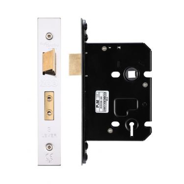 Click Here To Enlarge This Photo Of ZUKS376SS - Zoo Hardware Architectural Heavy Duty 3 Lever Sashlock 76mm &lpar;57mm backset&rpar; Satin Stainless Steel