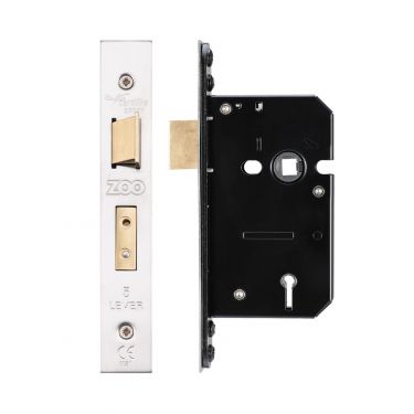 Click Here To Enlarge This Photo Of ZUKS564SS - Zoo Hardware Architectural Heavy Duty 5 Lever Sashlock 64mm &lpar;45mm backset&rpar; Satin Stainless Steel