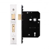 ZUKS576SS - Zoo Hardware Architectural Heavy Duty 5 Lever Sashlock 76mm &lpar;57mm backset&rpar; Satin Stainless Steel