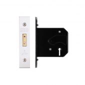 ZURD376SS - Zoo Hardware 3 Lever Replacement Deadlock 76mm &lpar;57mm backset&rpar; Satin Stainless Steel