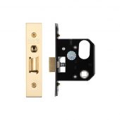 ZURNL64PVD - Zoo Hardware Replacement Mortice Nightlatch 64mm &lpar;45mm backset&rpar; PVD Stainless Brass
