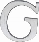 C1565 2 G-SC Heritage Brass Alphabet G Pin Fix 51mm &lpar;2"&rpar; Satin Chrome Finish
