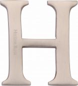 C1565 2 H-SN Heritage Brass Alphabet H Pin Fix 51mm &lpar;2"&rpar; Satin Nickel Finish