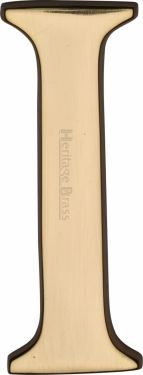 Click Here To Enlarge This Photo Of C1565 2 I-PB Heritage Brass Alphabet I Pin Fix 51mm &lpar;2"&rpar; Polished Brass Finish