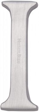 Click Here To Enlarge This Photo Of C1565 2 I-SC Heritage Brass Alphabet I Pin Fix 51mm &lpar;2"&rpar; Satin Chrome Finish