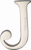C1565 2 J-PNF Heritage Brass Alphabet J Pin Fix 51mm &lpar;2"&rpar; Polished Nickel Finish
