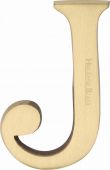 C1565 2 J-SB Heritage Brass Alphabet J Pin Fix 51mm &lpar;2"&rpar; Satin Brass Finish