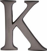 C1565 2 K-MB Heritage Brass Alphabet K Pin Fix 51mm &lpar;2"&rpar; Matt Bronze Finish