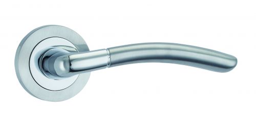 Click Here To Enlarge This Photo Of Fortessa - FCOAMA-SPC - Amalfi Lever on a Rose Satin&sol;Polished Chrome Finish