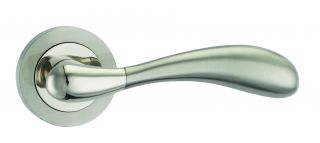 Fortessa - FDEMAY-SNNP - Maya Lever on a Rose Satin Nickel&sol;Polished Nickel Finish
