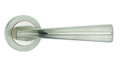 Click Here To Enlarge This Photo Of Fortessa - FDEMON-SNNP - Monaco Lever on a Rose Satin Nickel&sol;Polished Nickel Finish