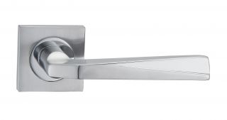 Fortessa - FDEVEE-SPC - Veer Lever on a Rose Satin&sol;Polished Chrome Finish