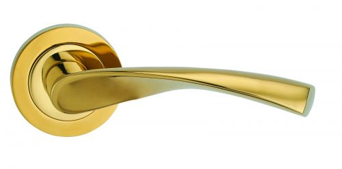 Click Here To Enlarge This Photo Of Fortessa - FCOVER-PVD - Verto Lever on a Rose Polished Brass Finish