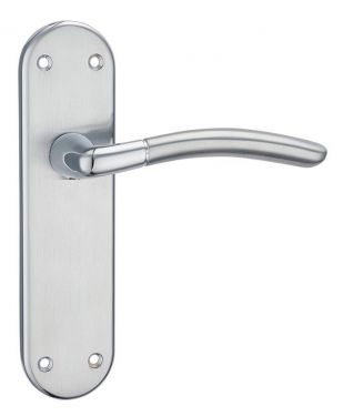 Click Here To Enlarge This Photo Of Fortessa - FLATAMA-SPC - Amalfi Latch on Backplate Satin&sol;Polished Chrome Finish