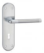 Fortessa - FLOCFOK-SPC - Foko Lock on Backplate Satin&sol;Polished Chrome Finish