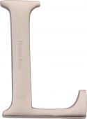 C1565 2 L-SN Heritage Brass Alphabet L Pin Fix 51mm &lpar;2"&rpar; Satin Nickel Finish